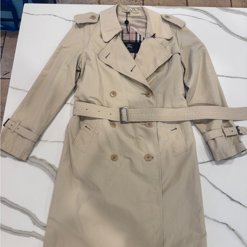 Burberry Light Tan Trench Coat